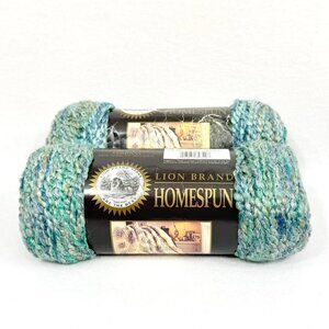 Lion Brand Homespun Yarn Color is "Regency" #320 - Six New Skeins Available